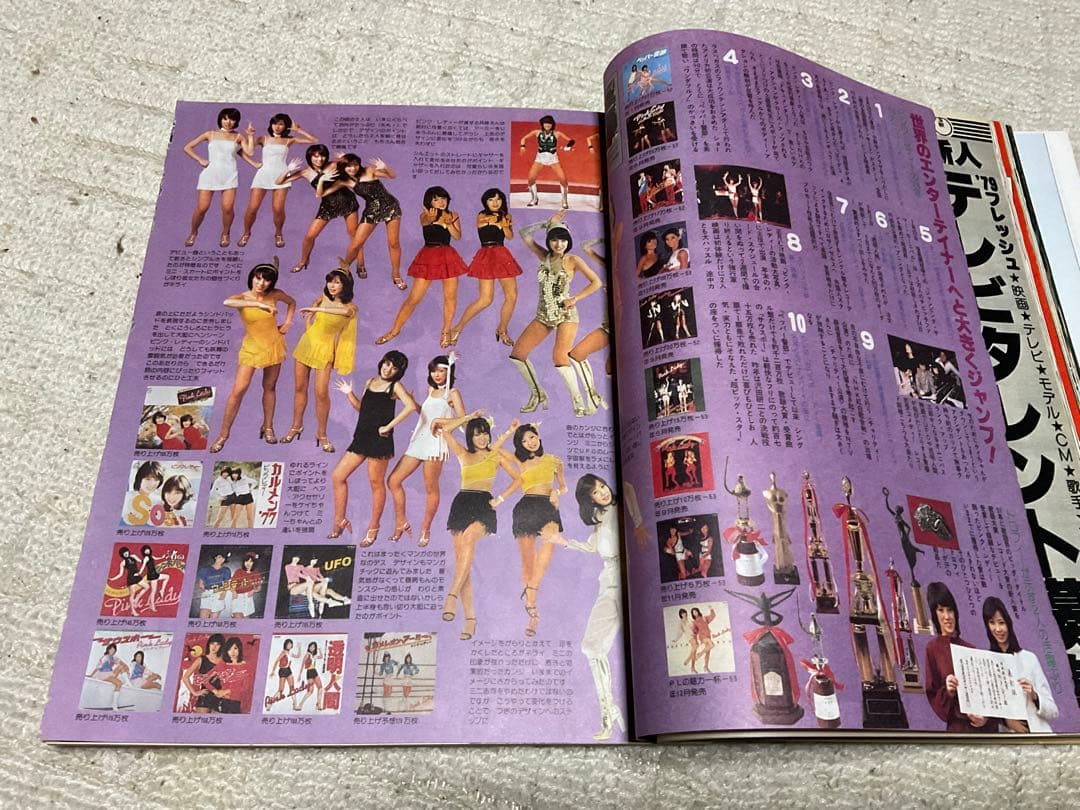 1979年／平凡2月号　表紙／郷ひろみとピンクレディ。【付録付き・美品】。