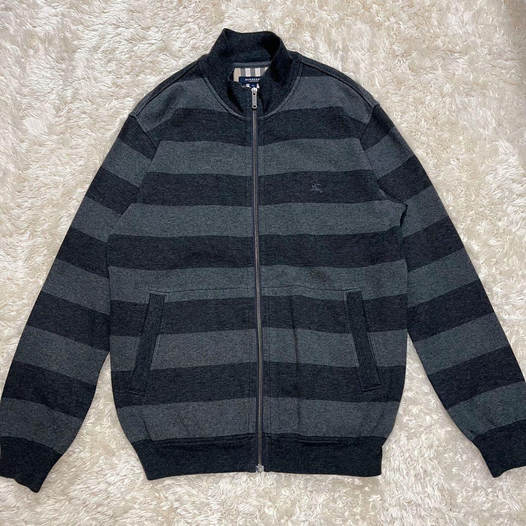 美品 Burberry London ブルゾン ボーダー ノバチェック ジップ