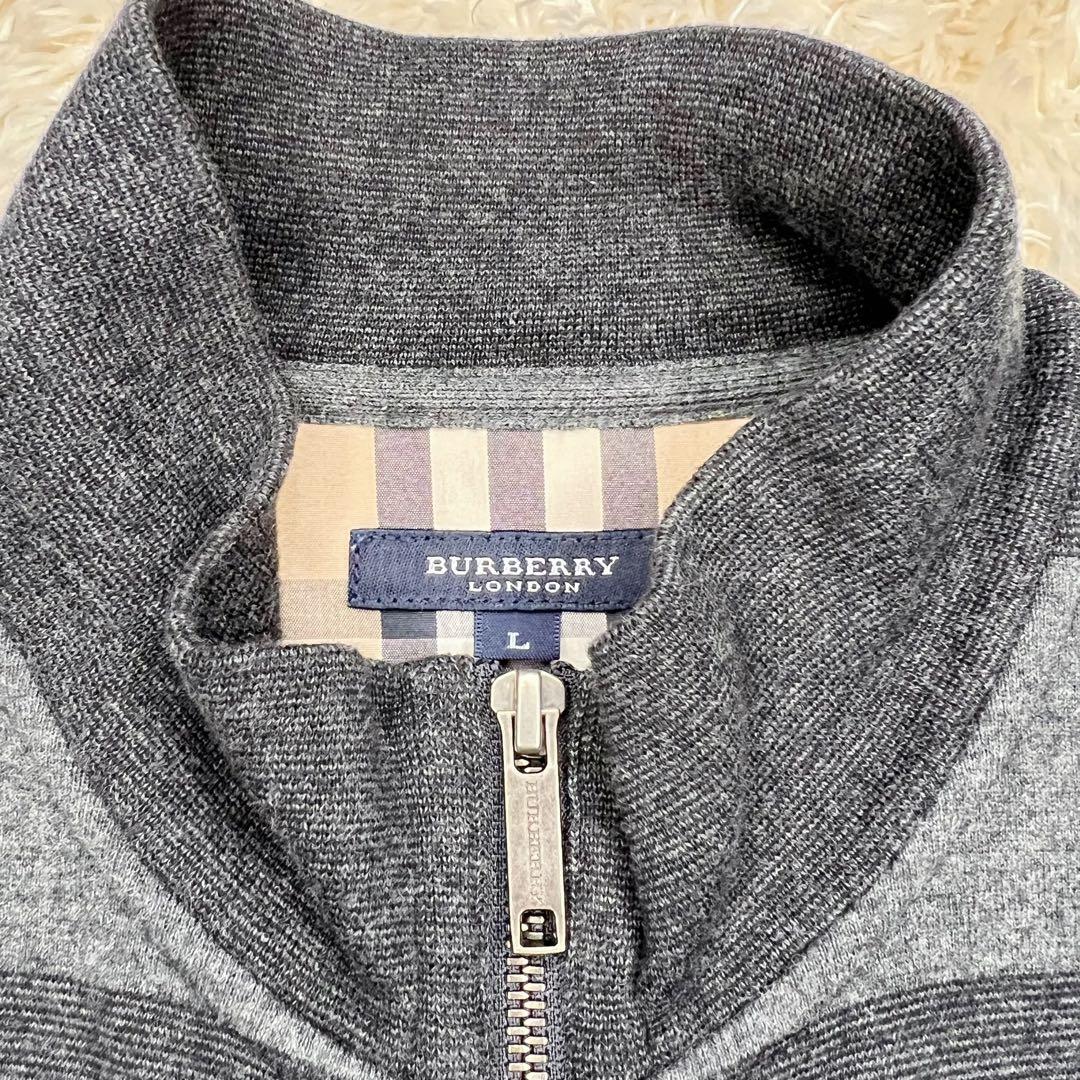 美品 Burberry London ブルゾン ボーダー ノバチェック ジップ