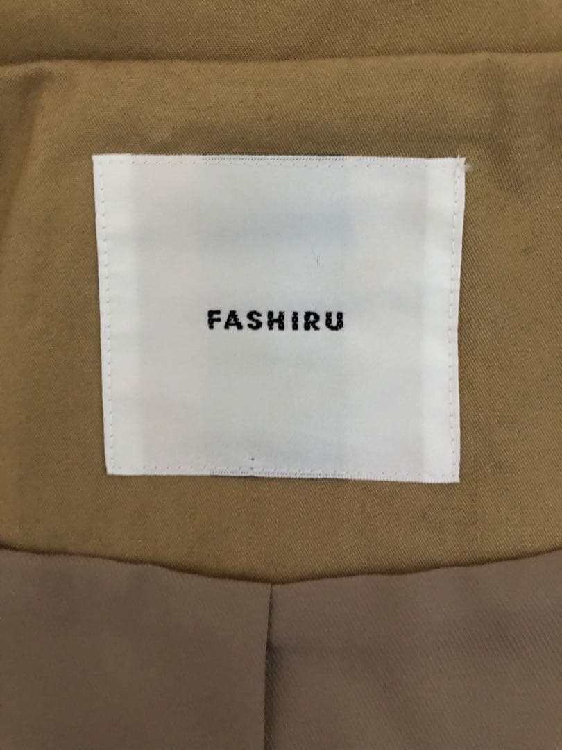 fashiru ファシル　ステンカラーコート　ベージュ　ロング
