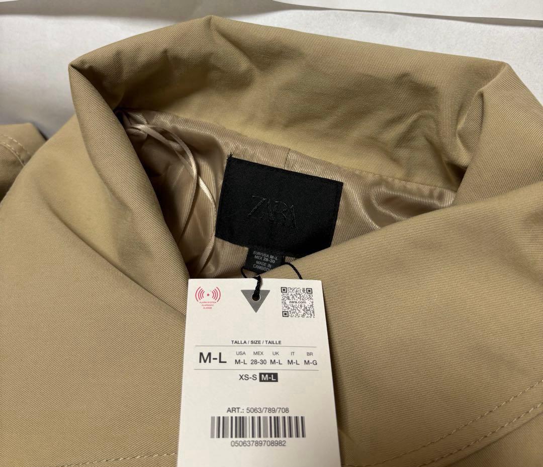 Y*u様 完売品⭐︎ZARA ショートトレンチコート M-L ライトゴールデンブ
