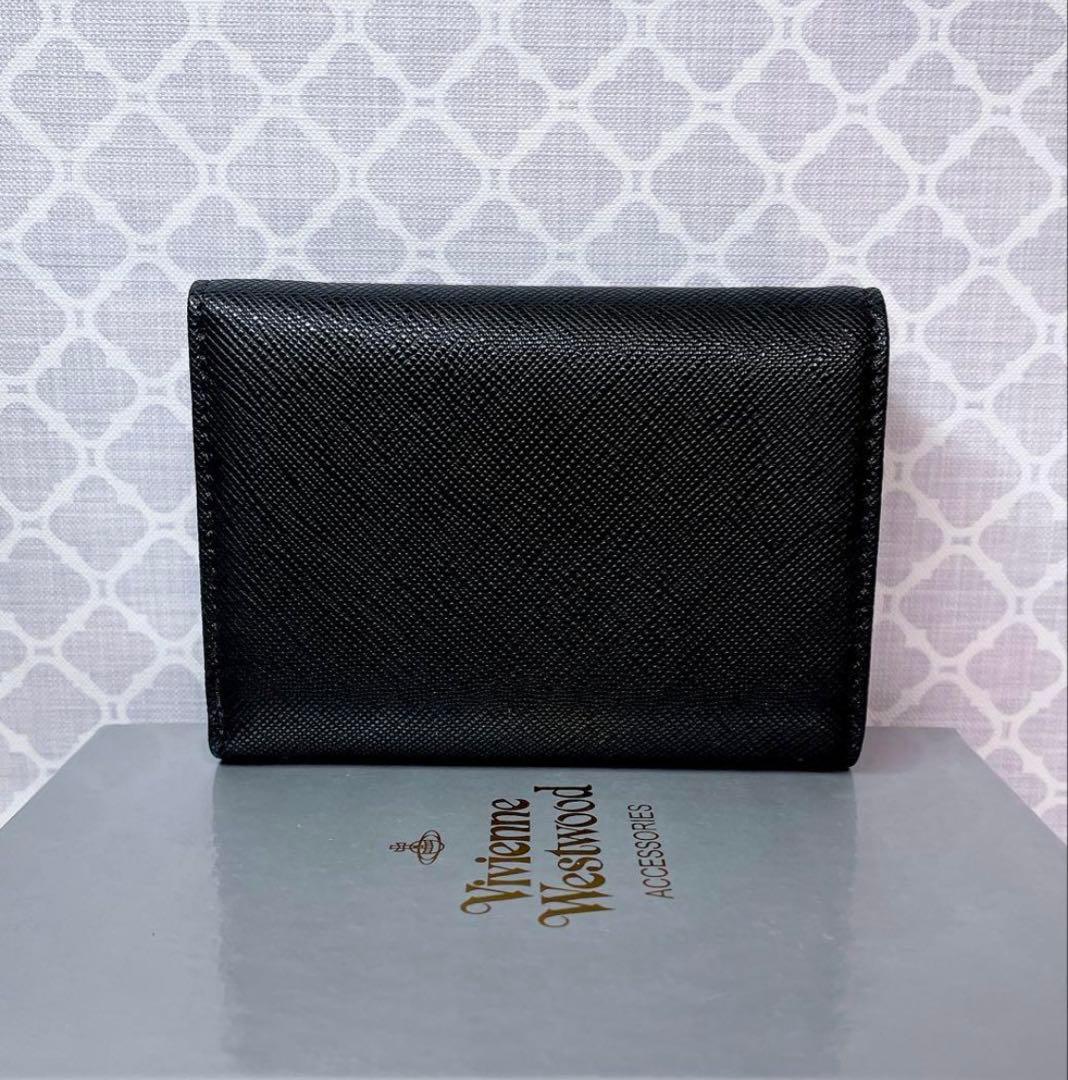 【最新♡ショッパー付】Vivienne Westwood 3つ折り財布 黒