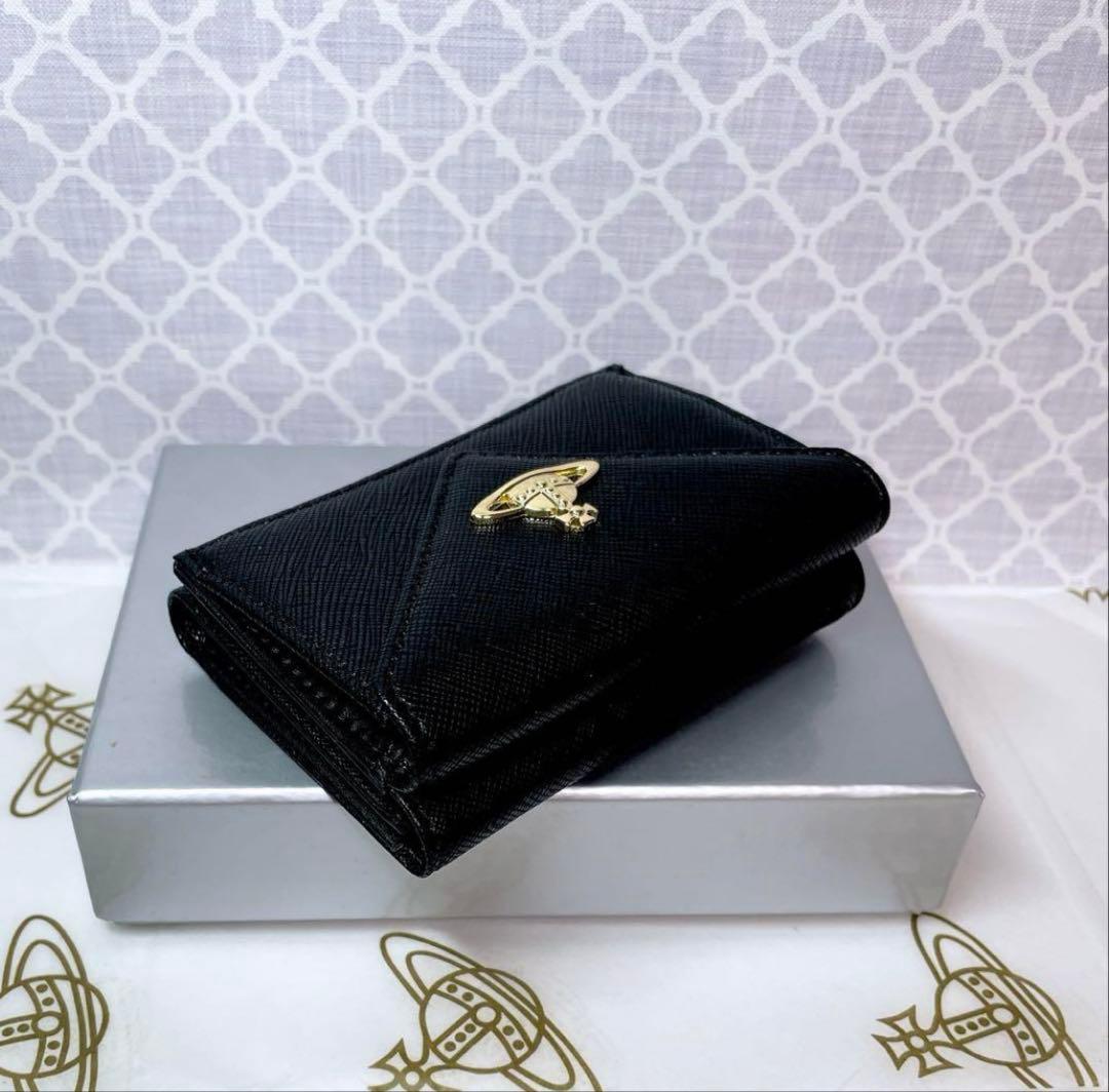 【最新♡ショッパー付】Vivienne Westwood 3つ折り財布 黒