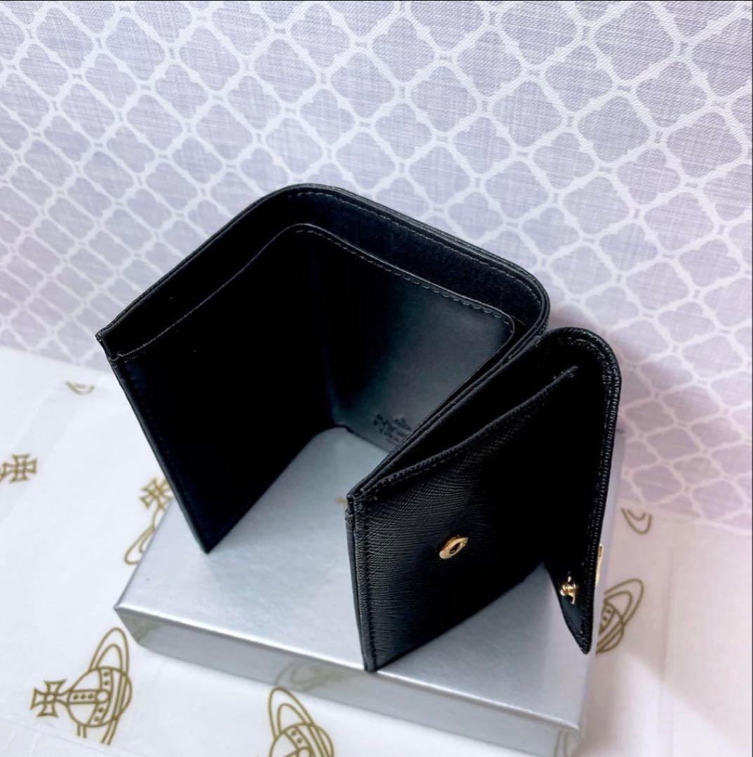 【最新♡ショッパー付】Vivienne Westwood 3つ折り財布 黒