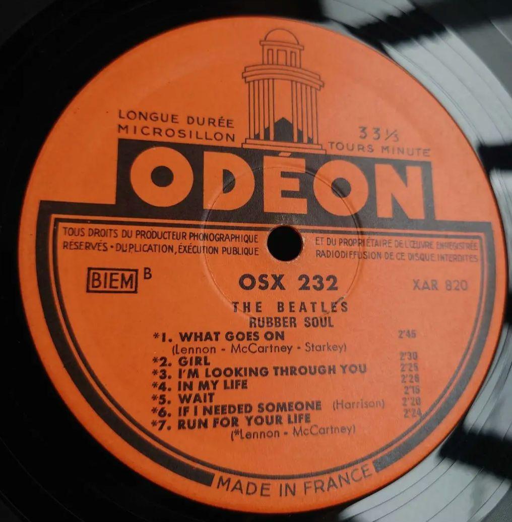 ビートルズBEATLES/RUBBER SOUL/France盤