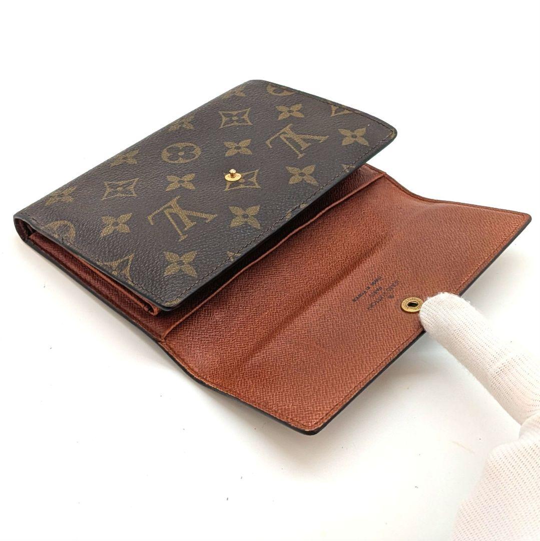 ルイヴィトン モノグラム エテュイ パピエ 三つ折り財布 B35