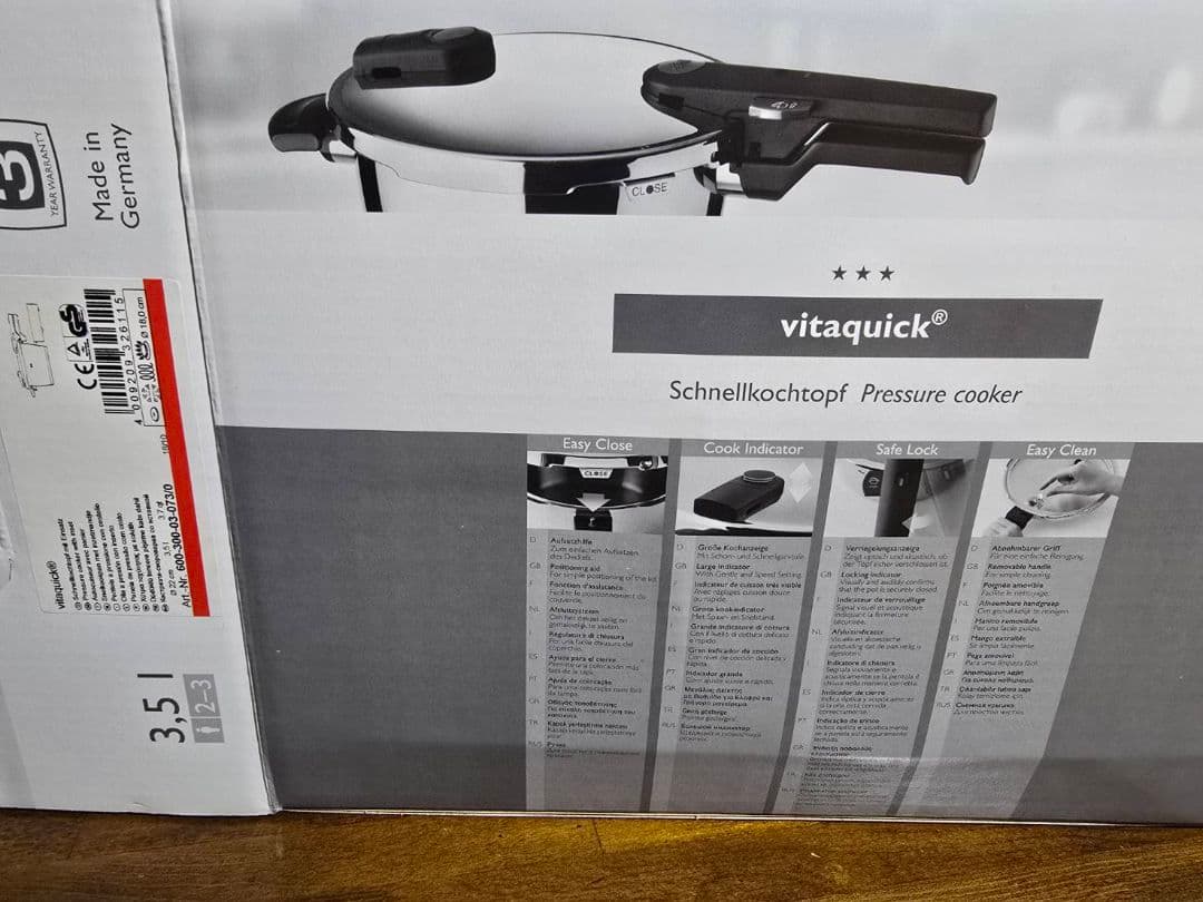 【新品未使用】Fissler vitaquick 圧力鍋 3.5L