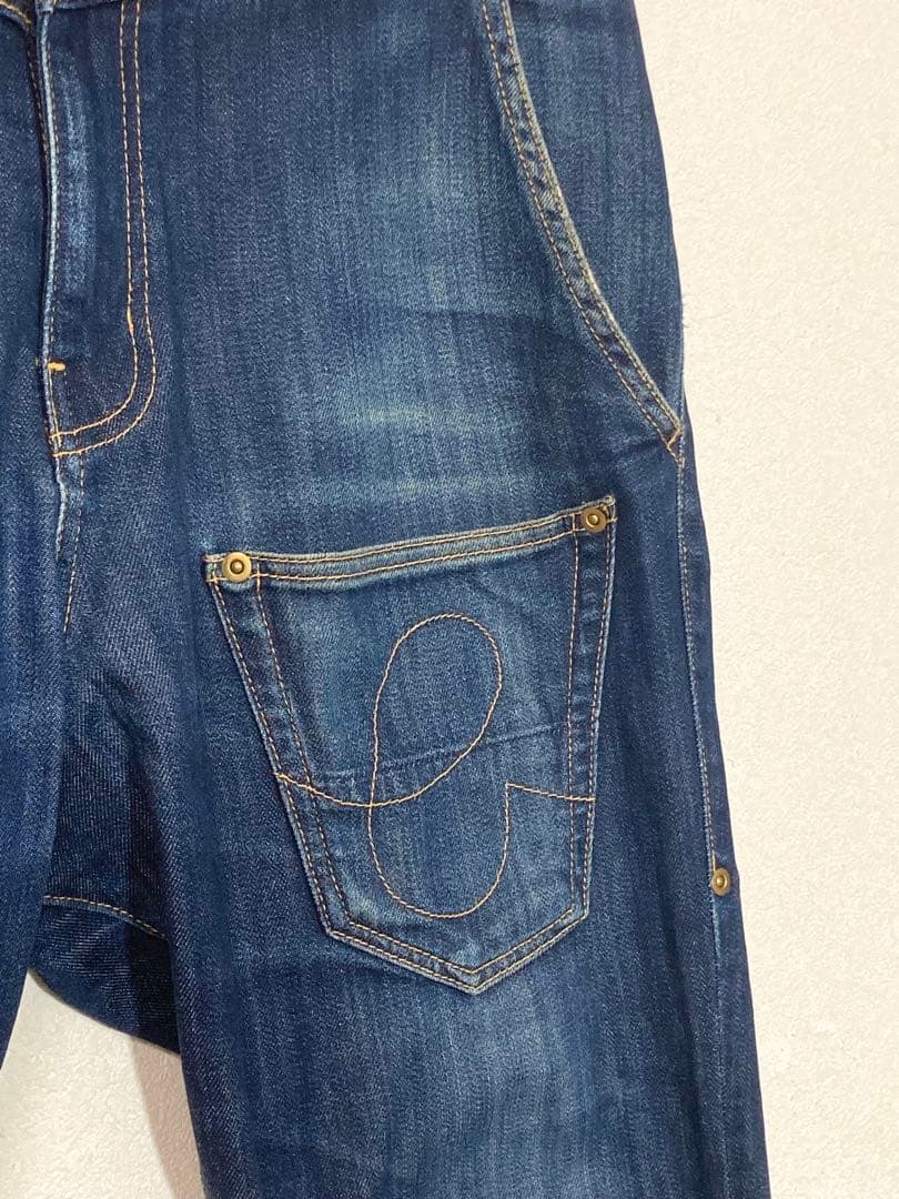 メルシーボークー　後ろ前パンツ　サルエルパンツ　濃紺　XL　大きいサイズ