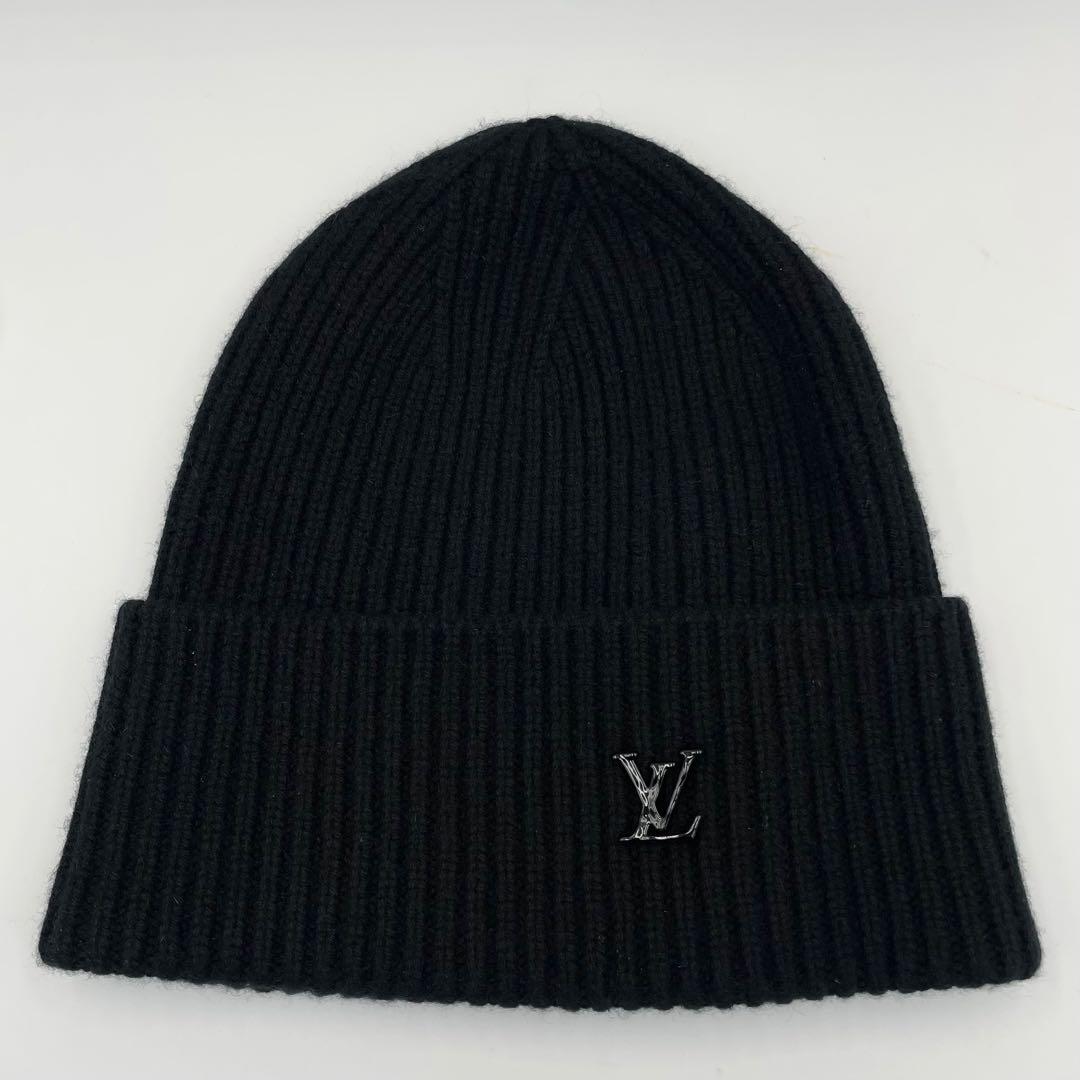 極美品★ルイヴィトン　ビーニー・LV アヘッド 1.1 カシミヤ　ニット帽　黒