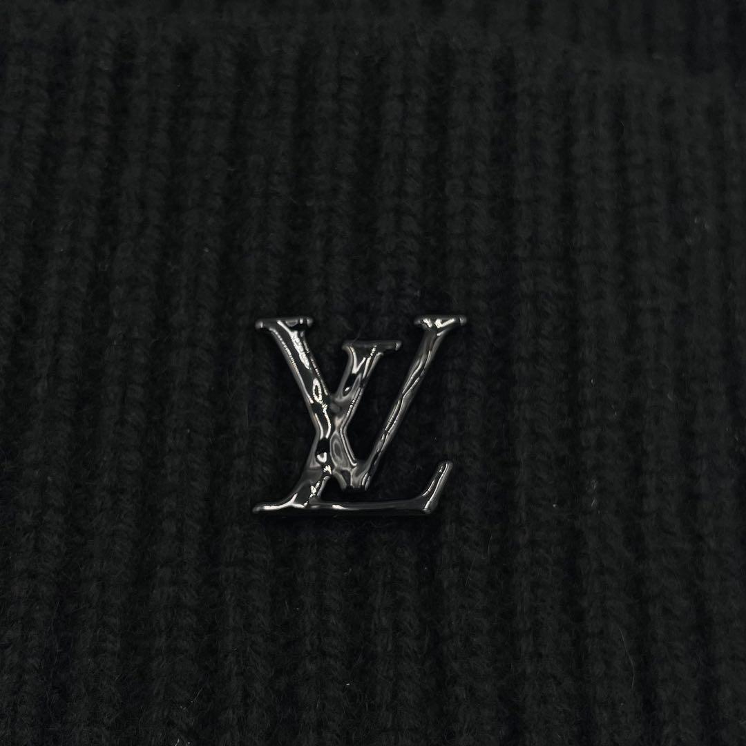 極美品★ルイヴィトン　ビーニー・LV アヘッド 1.1 カシミヤ　ニット帽　黒
