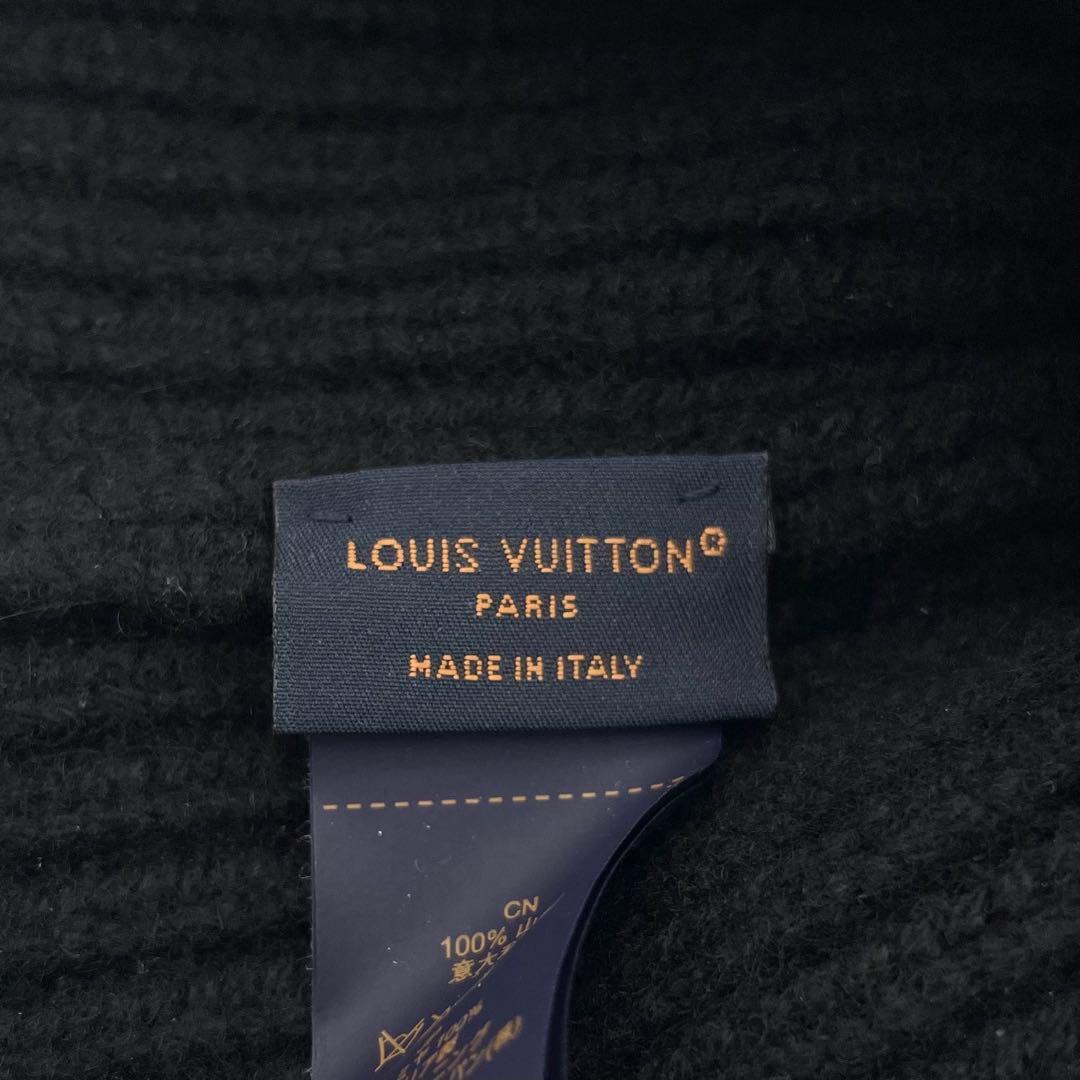 極美品★ルイヴィトン　ビーニー・LV アヘッド 1.1 カシミヤ　ニット帽　黒