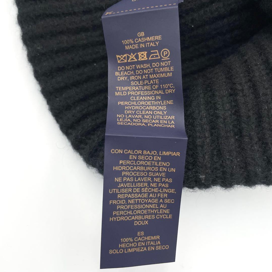 極美品★ルイヴィトン　ビーニー・LV アヘッド 1.1 カシミヤ　ニット帽　黒