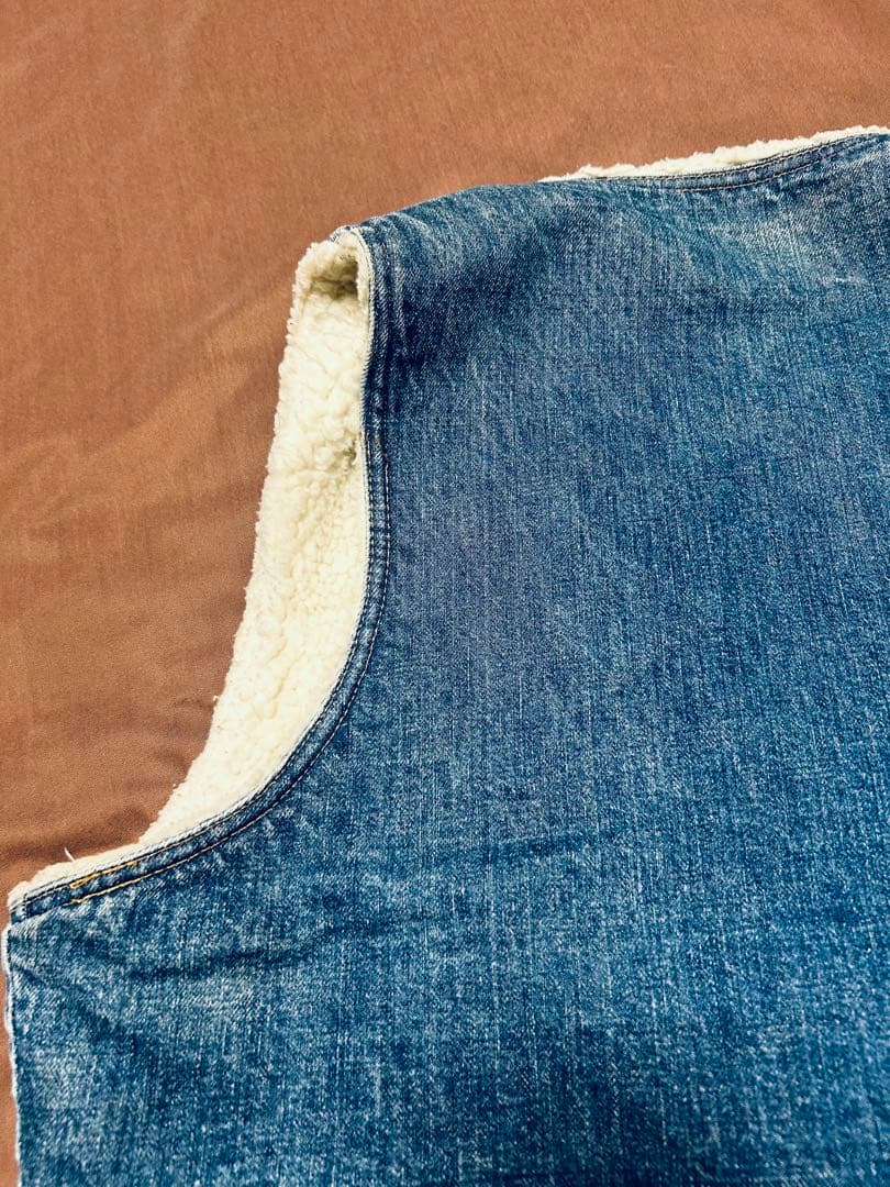 70s USA製 オレンジタブ Levi's 60605 デニム ボアベスト