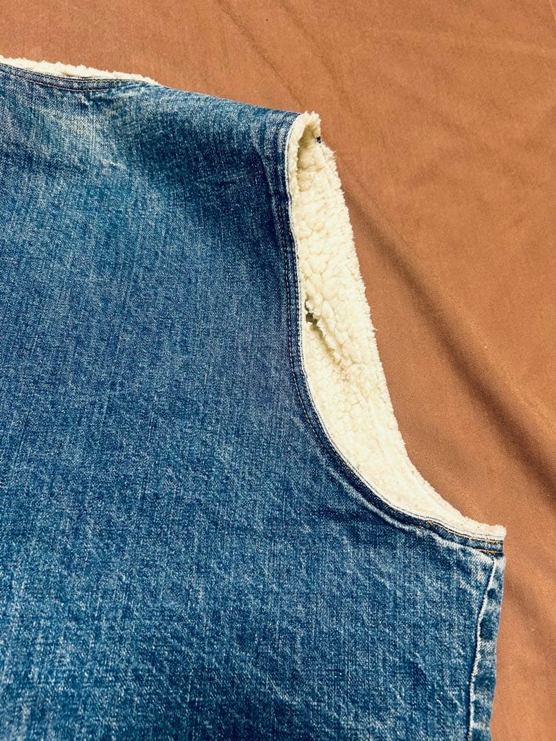 70s USA製 オレンジタブ Levi's 60605 デニム ボアベスト