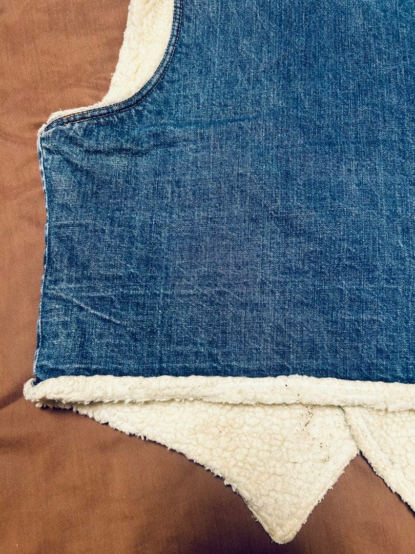 70s USA製 オレンジタブ Levi's 60605 デニム ボアベスト