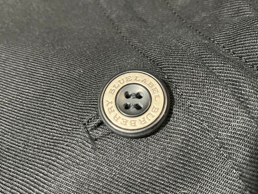 BURBERRY BLUE LABEL トレンチコート ブラック サイズ38