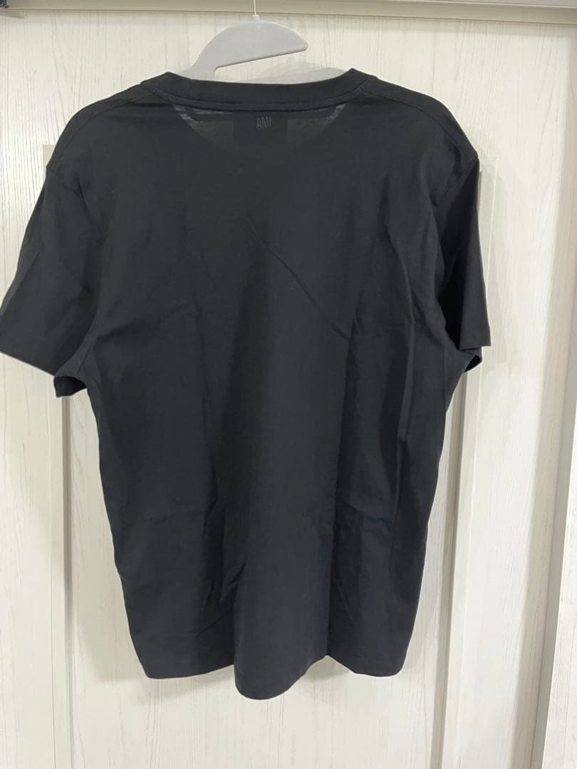 【極美品】AMI PARIS アミパリス コットン ハートロゴ刺繍 Tシャツ男女