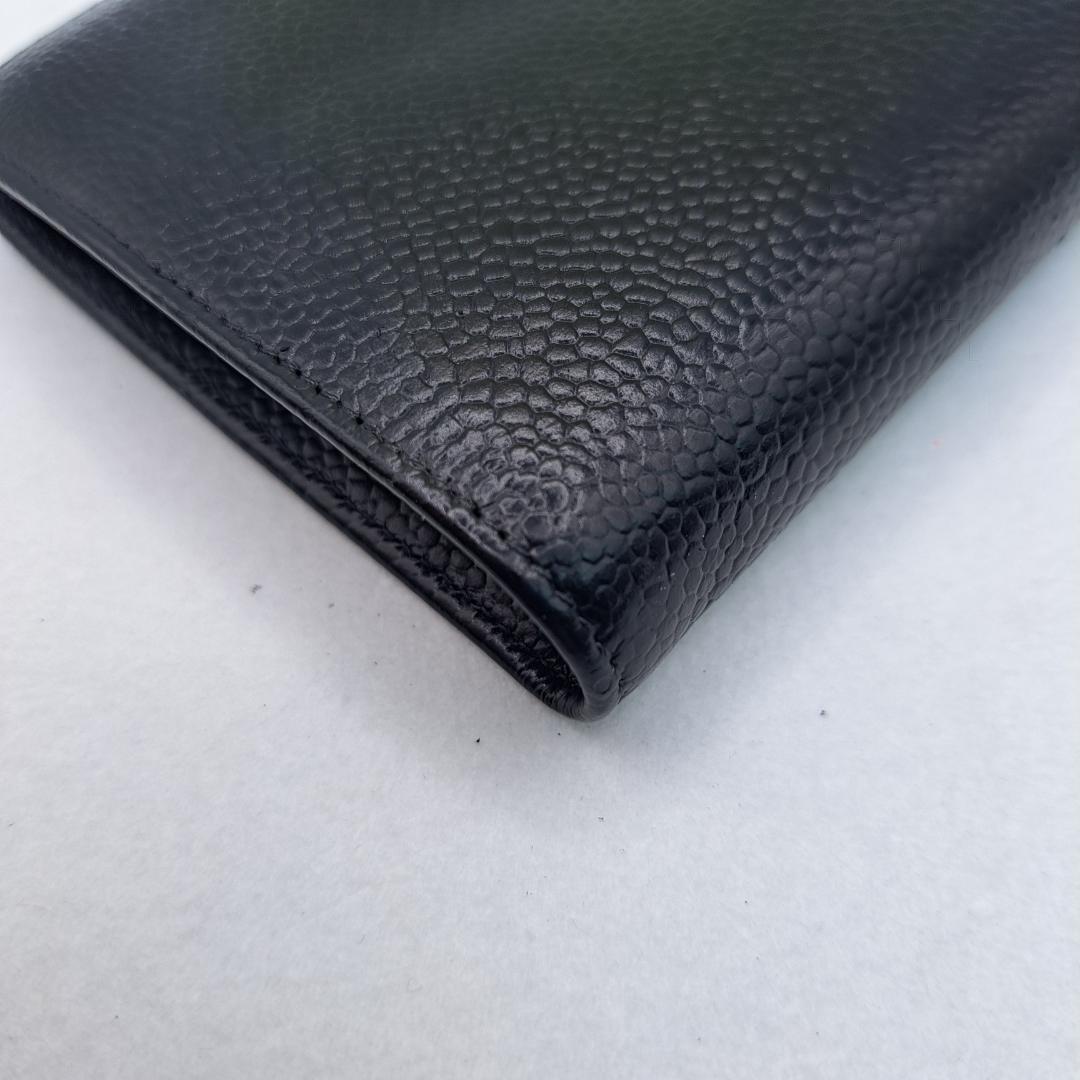 CHANEL　デカココ　ブラック　がま口　二つ折り財布　財布
