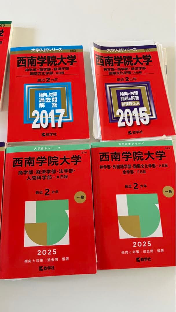 西南学院大学 赤本　7冊セット　2027受験生