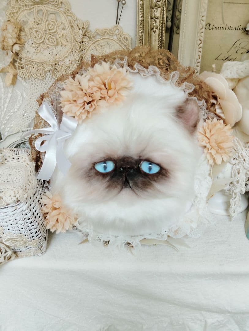 ハンドメイド♡ヒマラヤン♡猫のお顔クッション♡