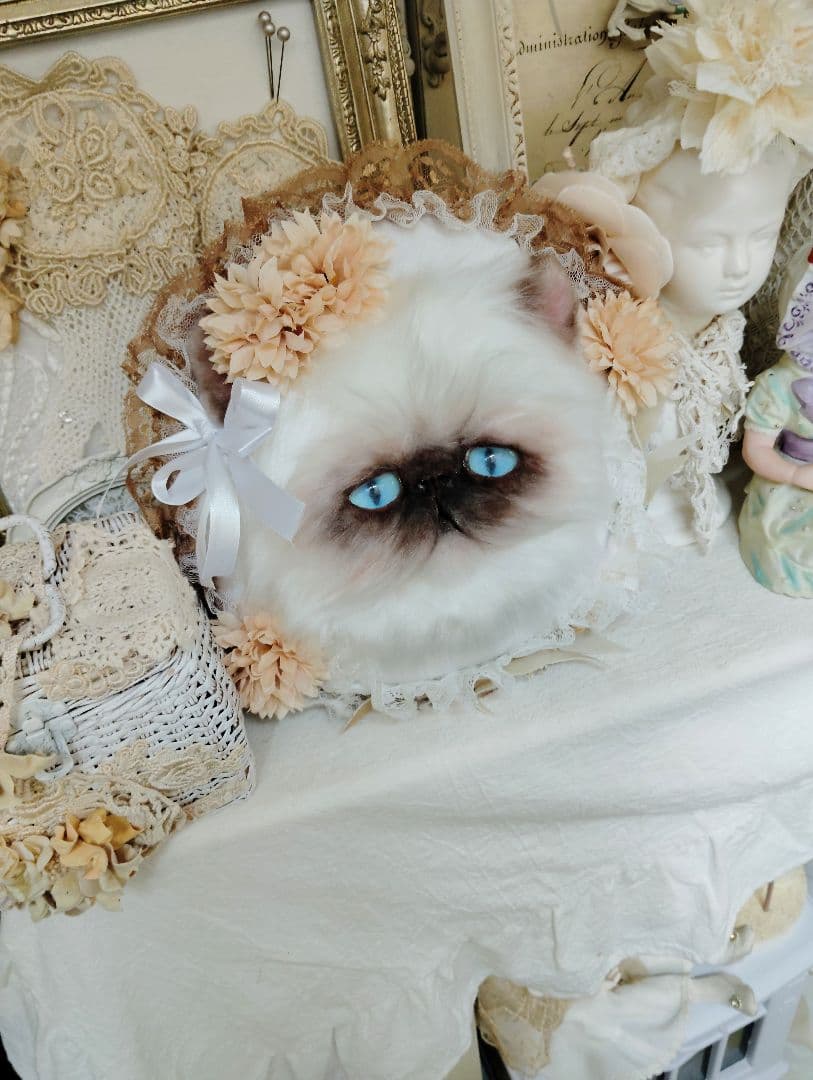 ハンドメイド♡ヒマラヤン♡猫のお顔クッション♡