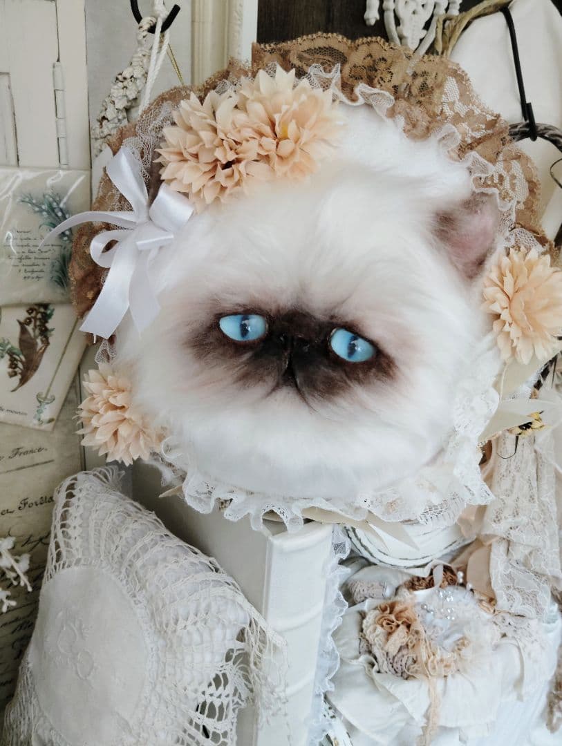 ハンドメイド♡ヒマラヤン♡猫のお顔クッション♡