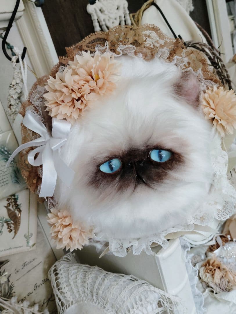 ハンドメイド♡ヒマラヤン♡猫のお顔クッション♡