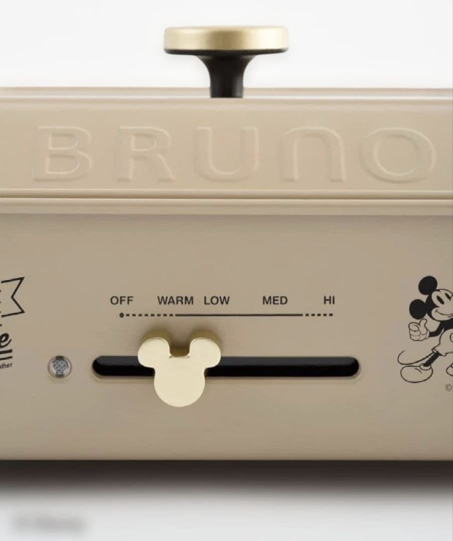 新品 BRUNO ミッキーマウス コンパクトホットプレート BOE134-BE
