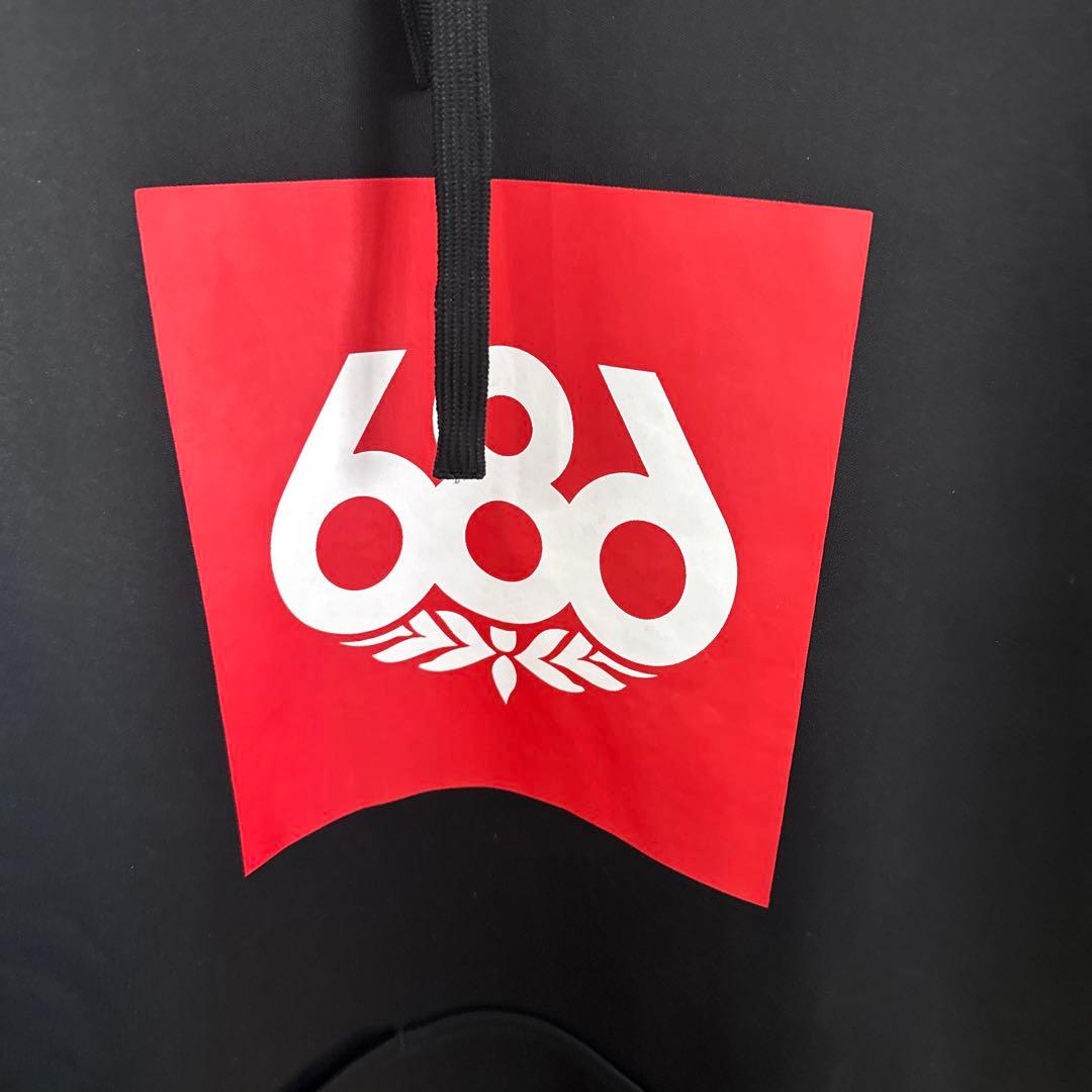 686 シックスエイトシックス 撥水パーカー XL 黒