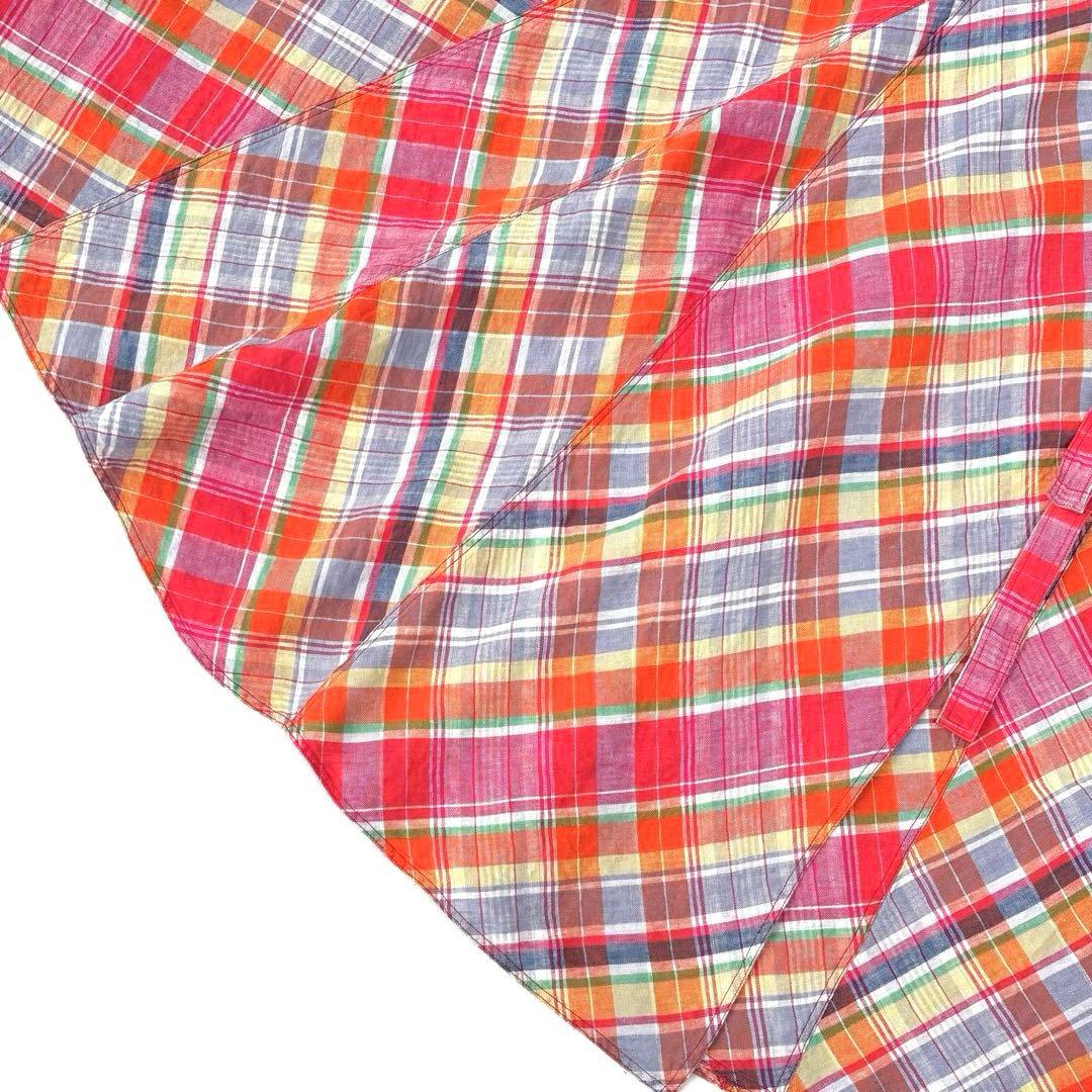 Polo by Ralph Lauren チェックリネンラップスカート 24ss