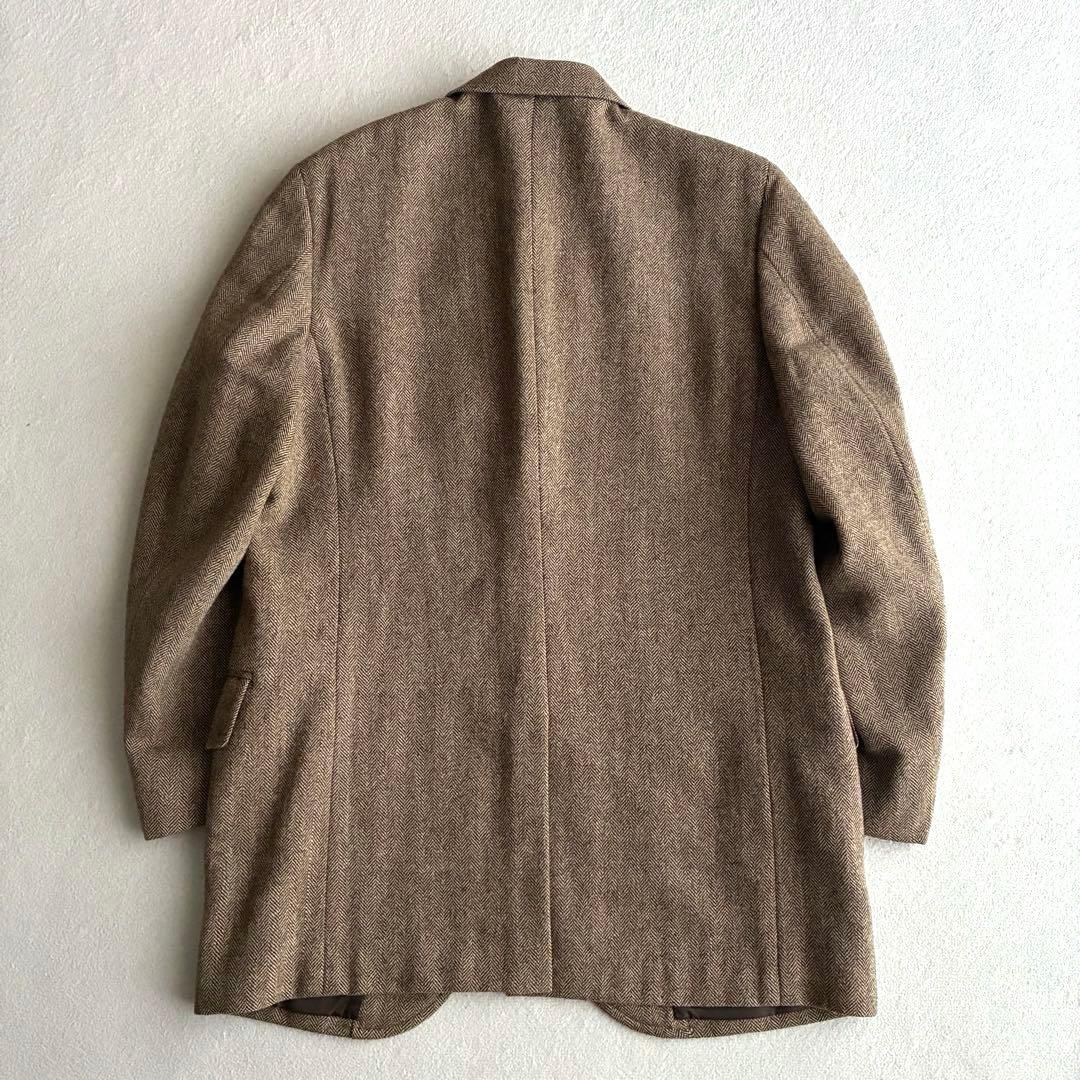 70s〜80s KENT 3ピース セットアップスーツ ウールヘリンボーン 古着