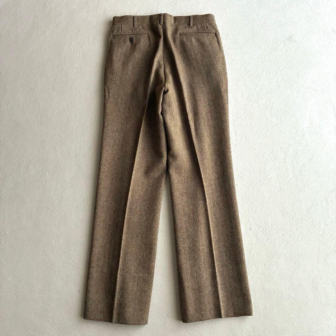 70s〜80s KENT 3ピース セットアップスーツ ウールヘリンボーン 古着