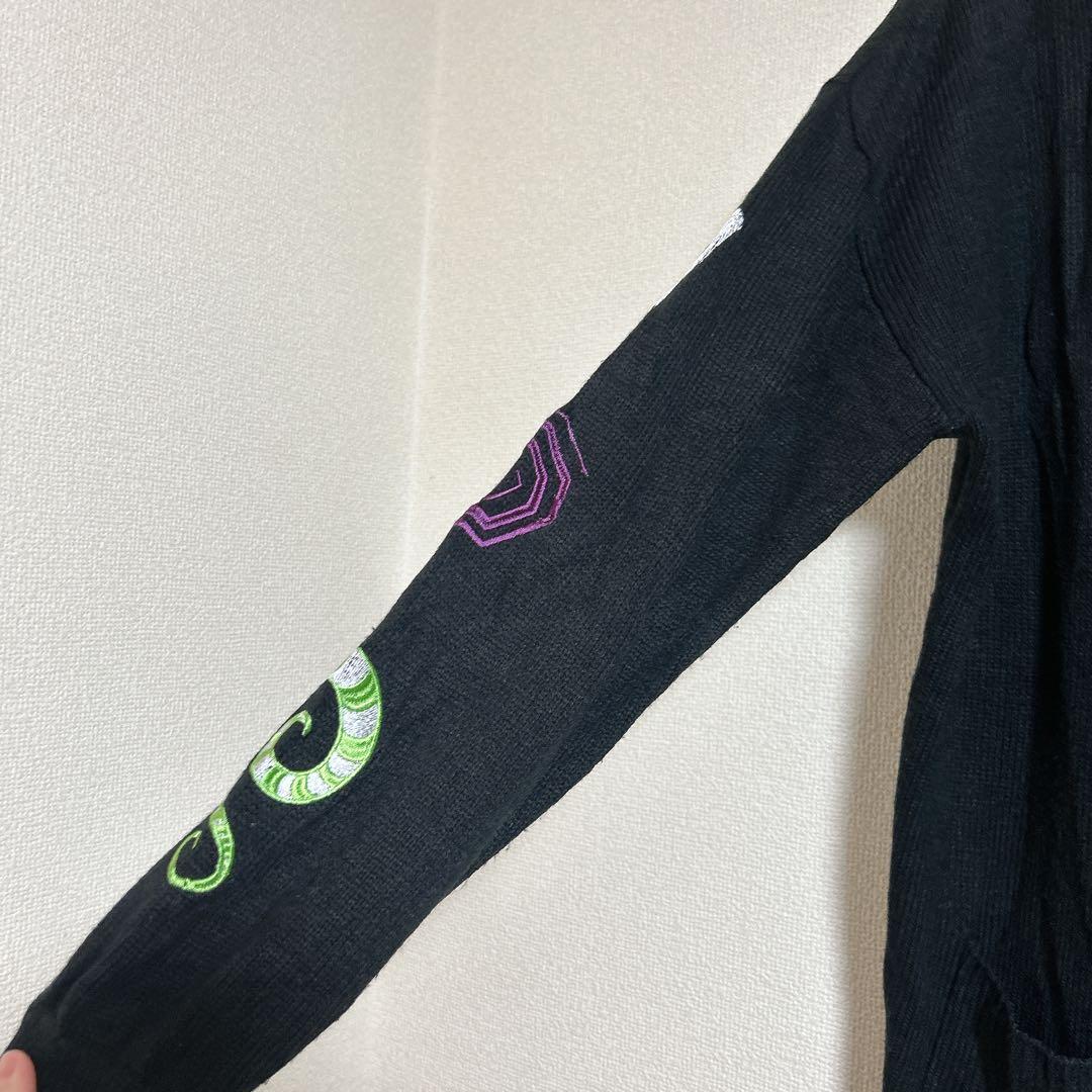 希少【映画】BEETLEJUICE ビートルジュース 刺繍ロングカーディガン