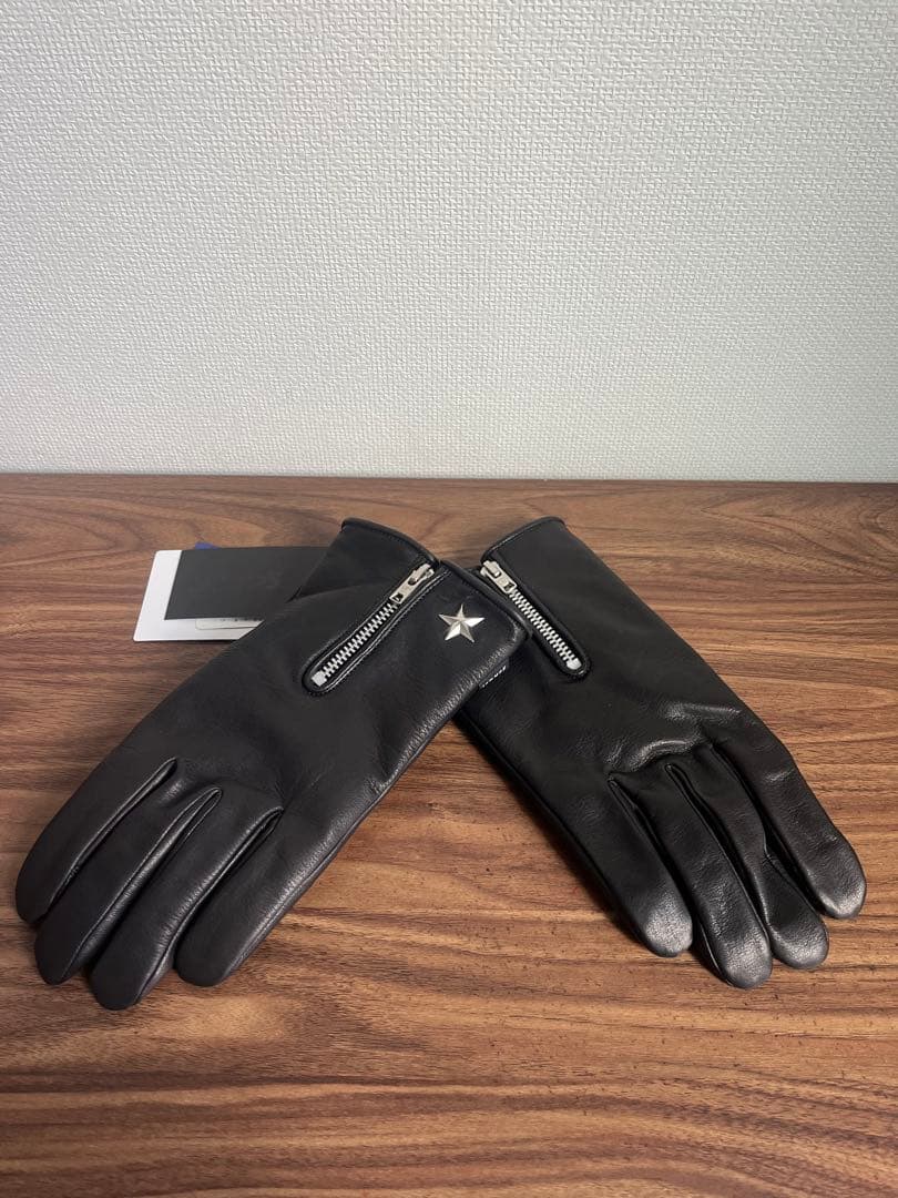 【新品】Schott ショット　レザーグローブ　ワンスター　黒色　BK