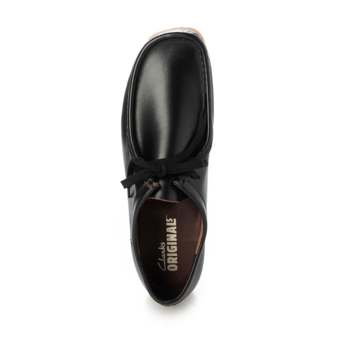クラークスワラビー　BLACK Smooth Leathe