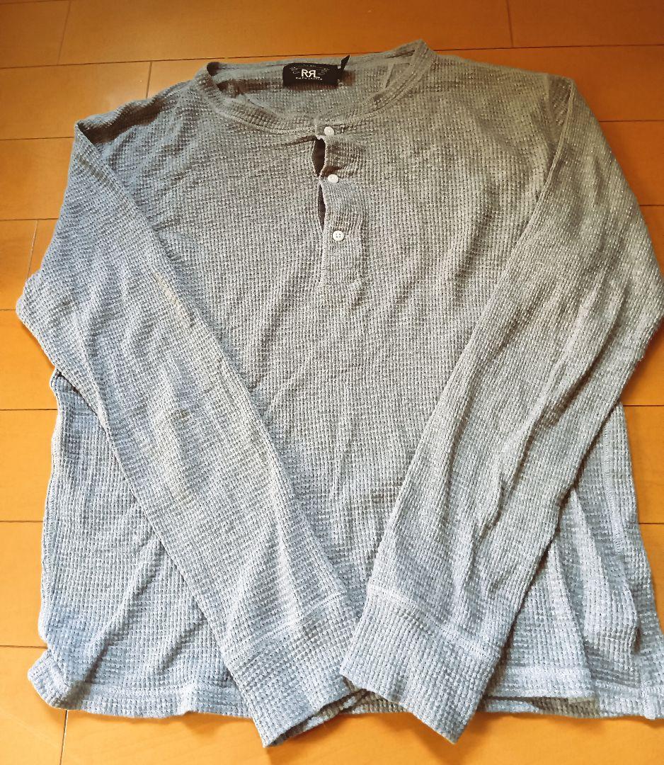 RRL グレー ヘンリーネック Tシャツ　Made in China　M