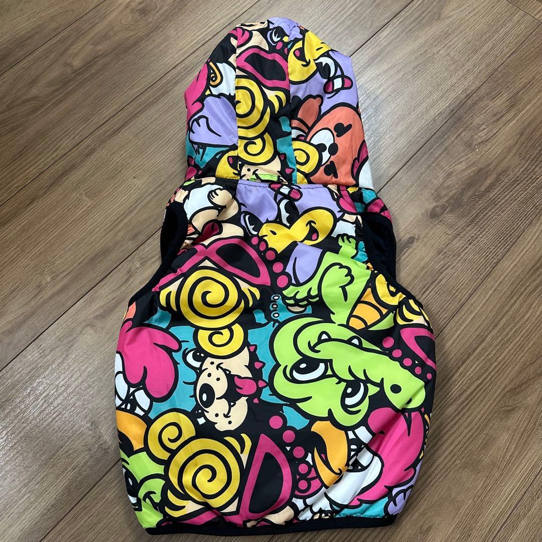 美品 HYSTERIC MINI フード付き リバーシブル ベスト 90cm