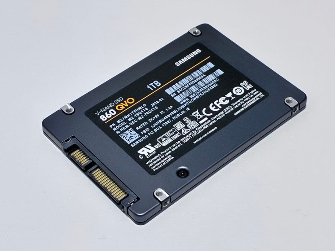 内蔵型SSD Samsung 860 QVO 1TB SSD