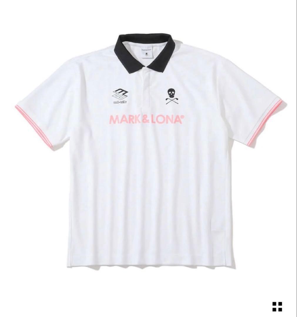 MARK & LONA ポロシャツ レオパード ホワイト
