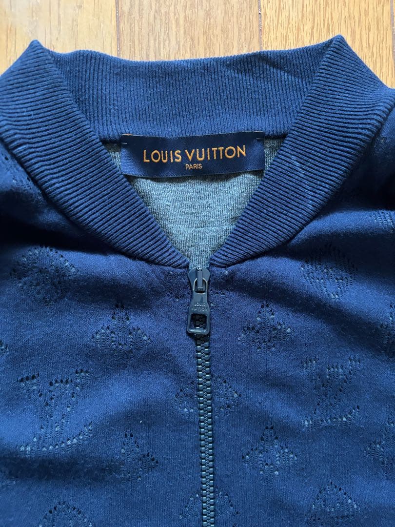 Louis Vuitton ネイビーブルー ニットジャケット