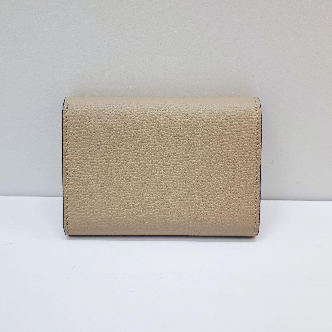 LOEWE トライフォールド 三つ折り財布 ベージュ