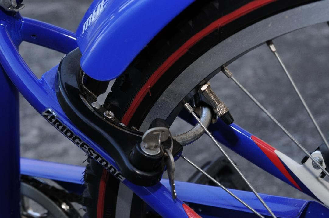 引き取り限定 BRIDGESTONE 26インチ 子供用自転車 青