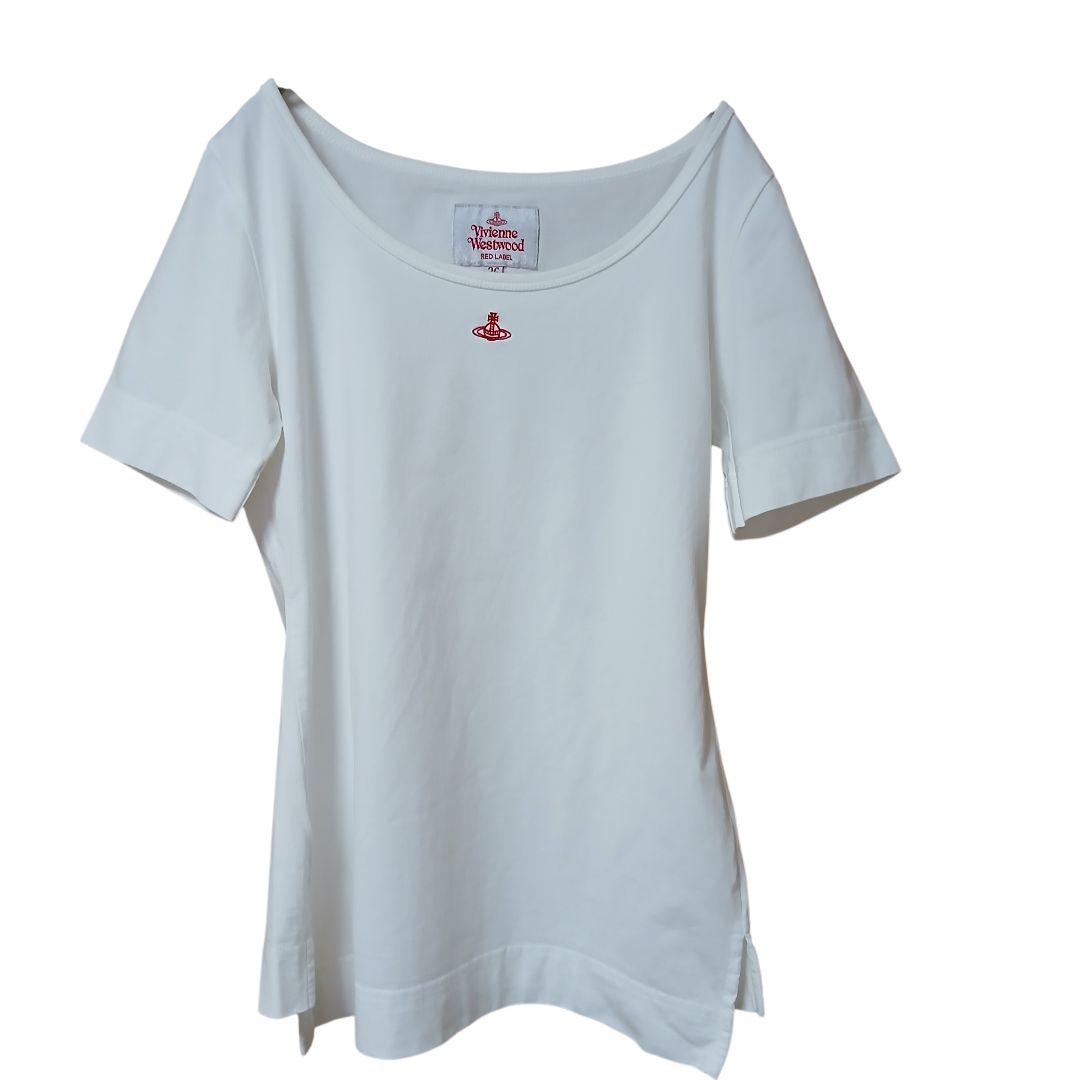【美品】【Vivienne Westwood】オーブ刺繍　半袖Tシャツ　ホワイト