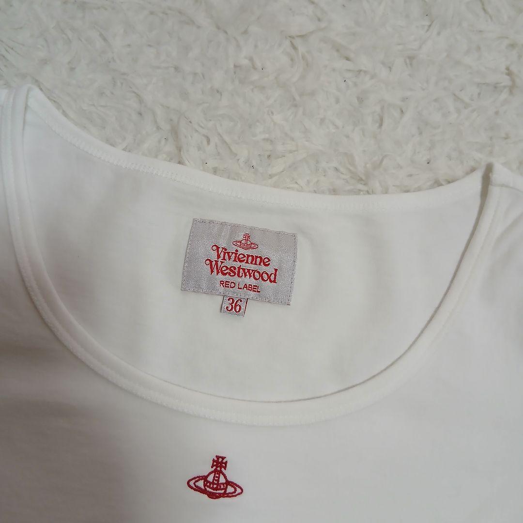 【美品】【Vivienne Westwood】オーブ刺繍　半袖Tシャツ　ホワイト