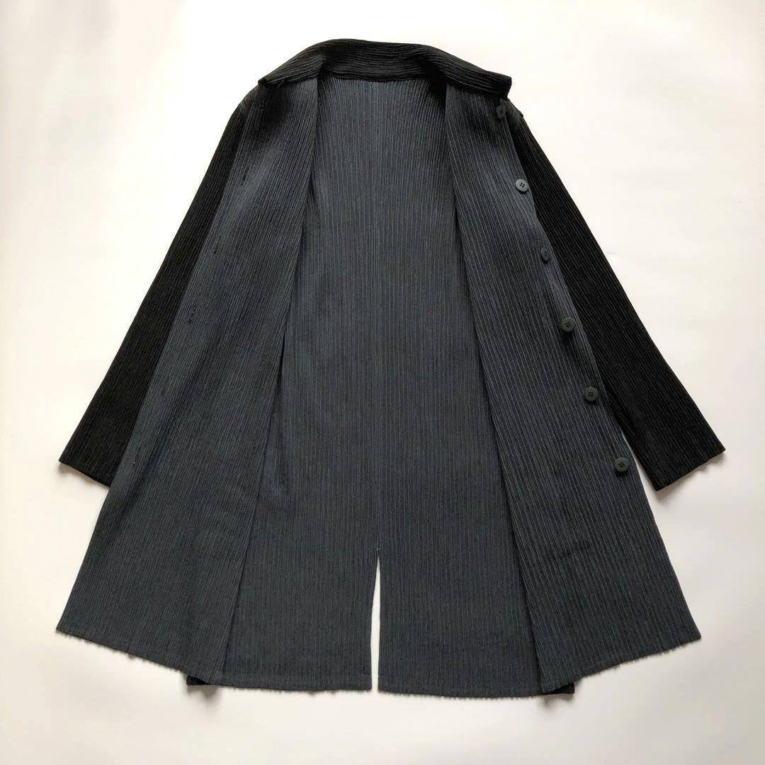 ★美品★イッセイミヤケ リバーシブルステンカラーコート プリーツ 2 M