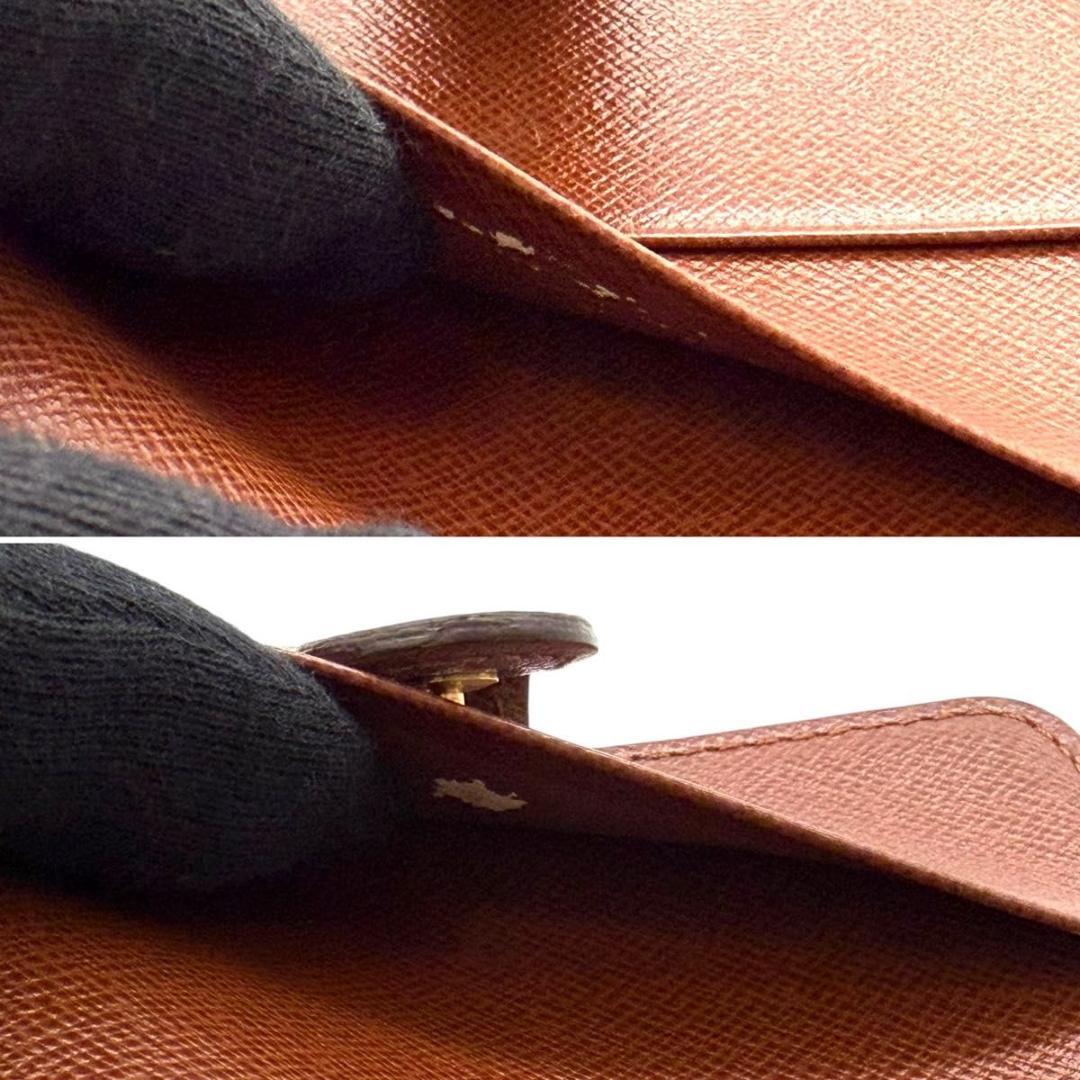 【外観美品】ルイヴィトン モノグラム コンパクトジップ 二つ折り財布 ウォレット