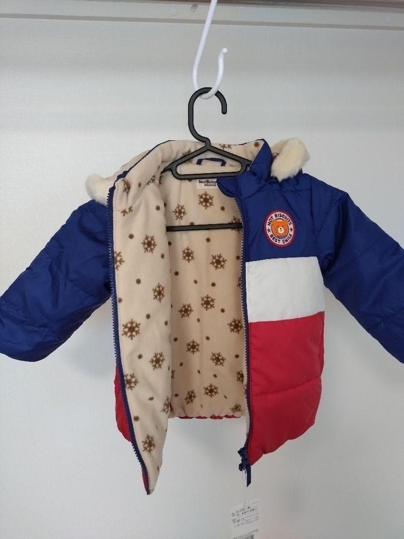 新品未使用 90 アウター ダウン ホットビスケッツ 90センチ 子供 キッズ