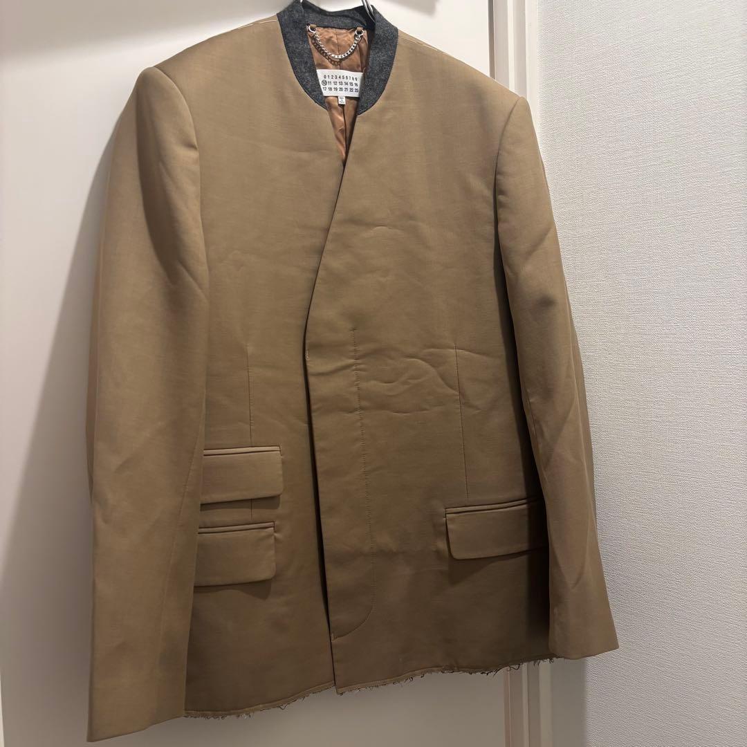 【定価34万】 Margiela 松田翔太着用 ノーカラージャケット 48