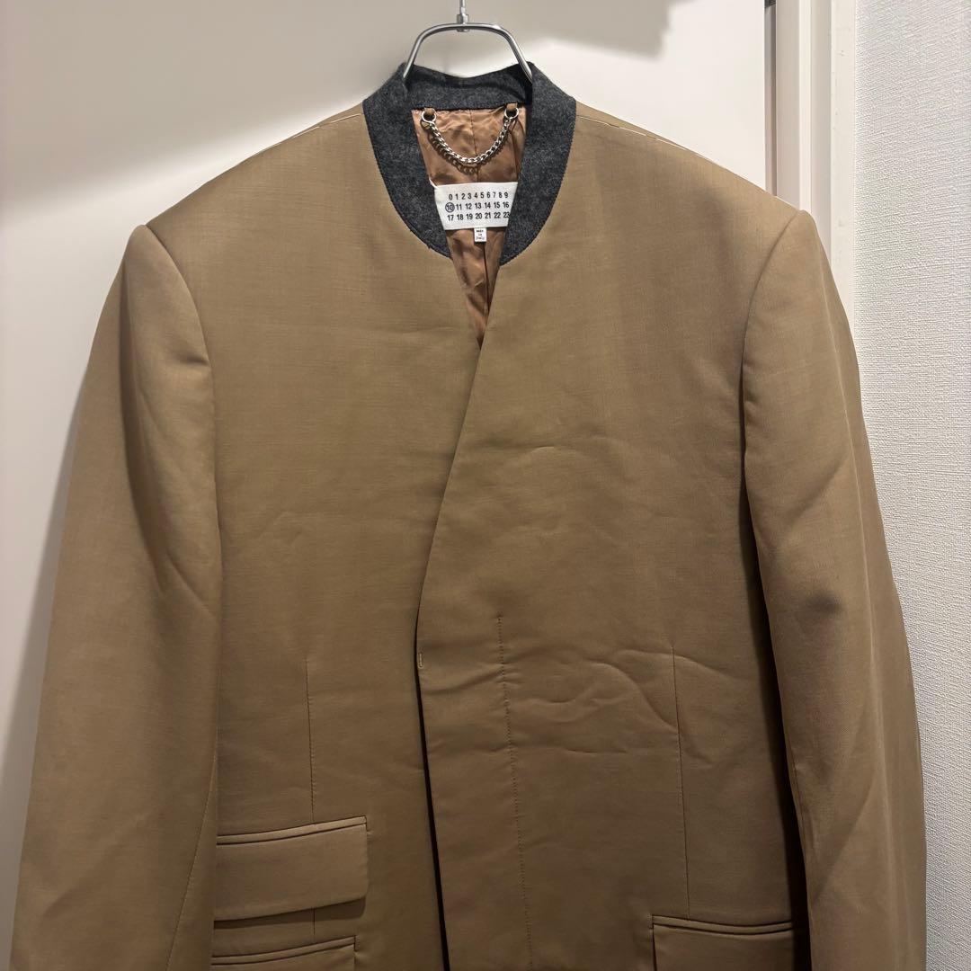 【定価34万】 Margiela 松田翔太着用 ノーカラージャケット 48