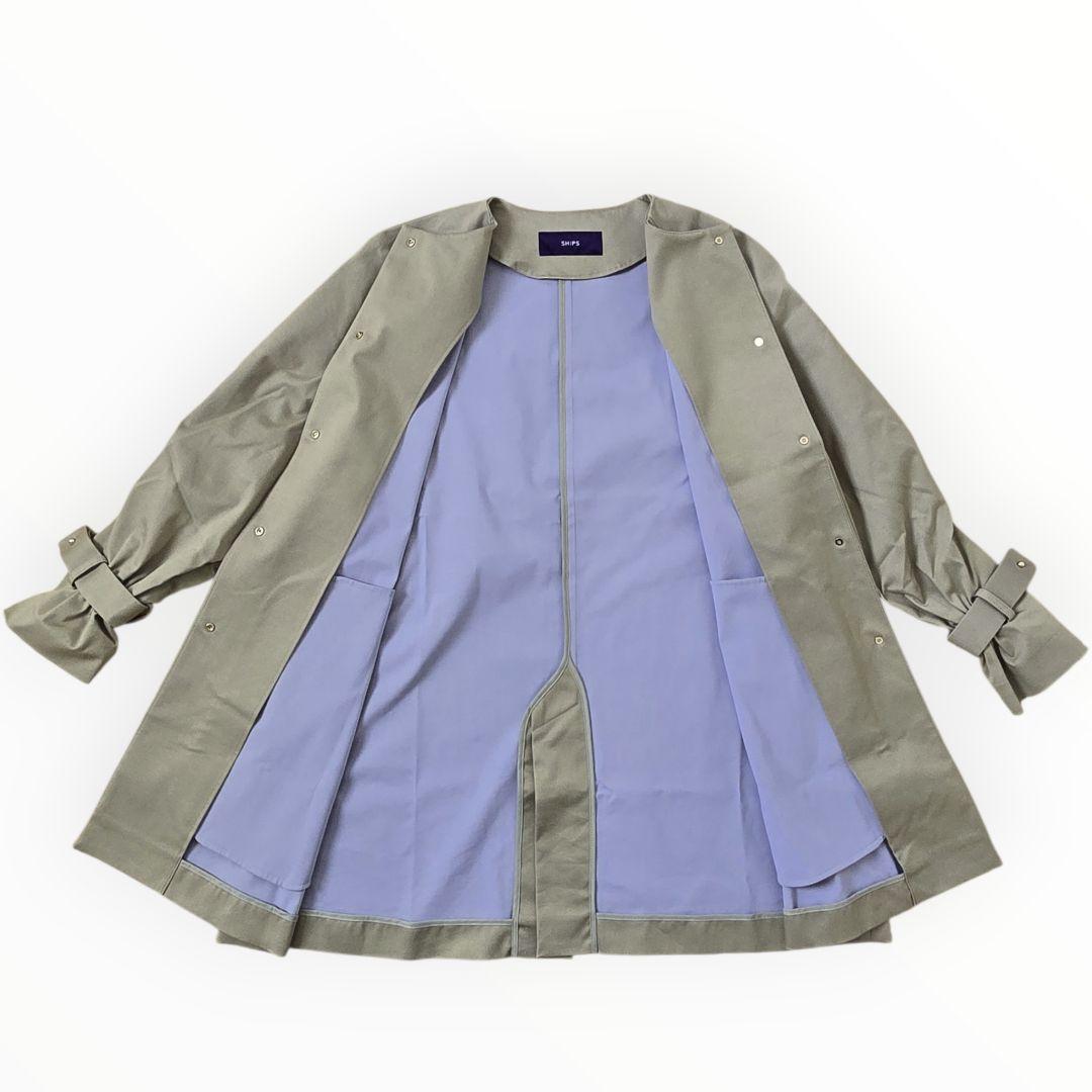 極美品 SHIPS 〈UVカット/手洗い可能〉FUNCTIONチノハーフコート